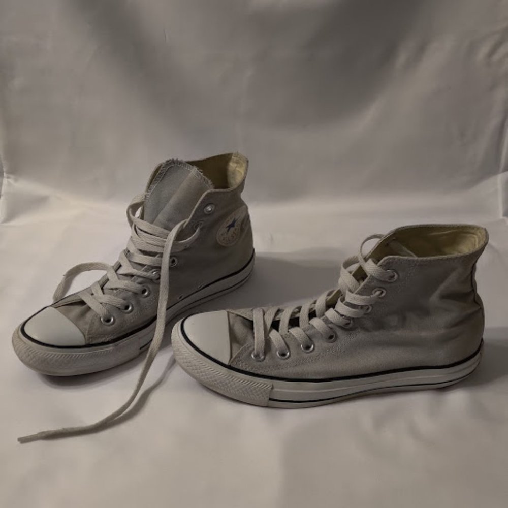 Light Grey High Top Converse